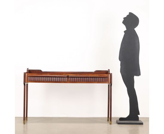 Consolle con Piano in Vetro Anni 60