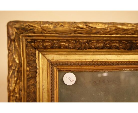 Pastello su cartone francese del 1800 raffigurante Maternità 