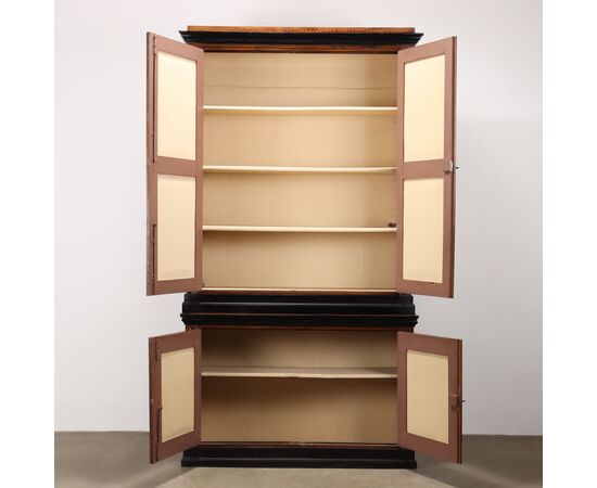 Credenza Doppio Corpo Italia, XIX Secolo