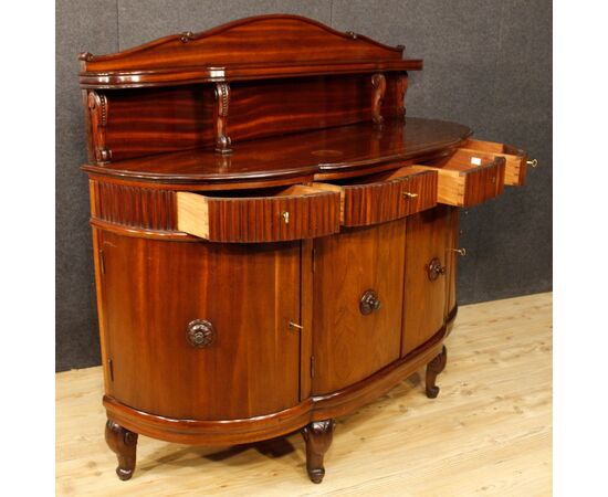 Credenza francese in mogano del XX secolo
