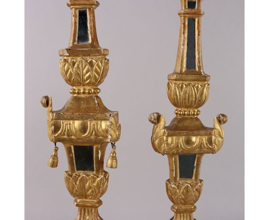 Coppia Candelieri Neoclassico Italia Seconda Metà XVIII Secolo