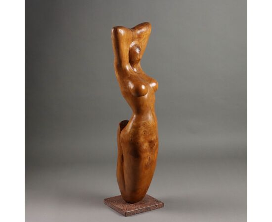 Nudo Femminile Scultura Lignea Francisco Orozco