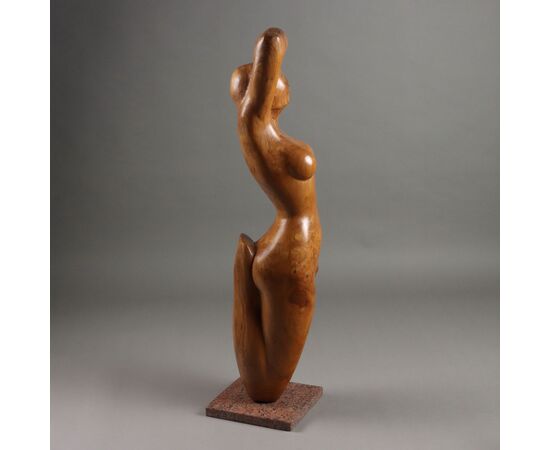 Nudo Femminile Scultura Lignea Francisco Orozco