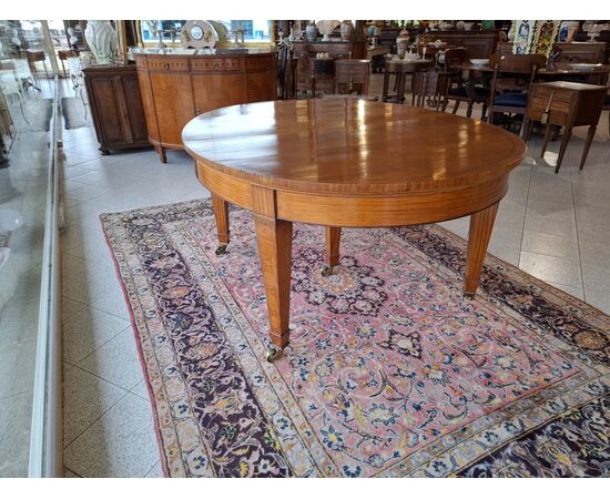 Tavolo ovale stile decò 79 - 164 x 135