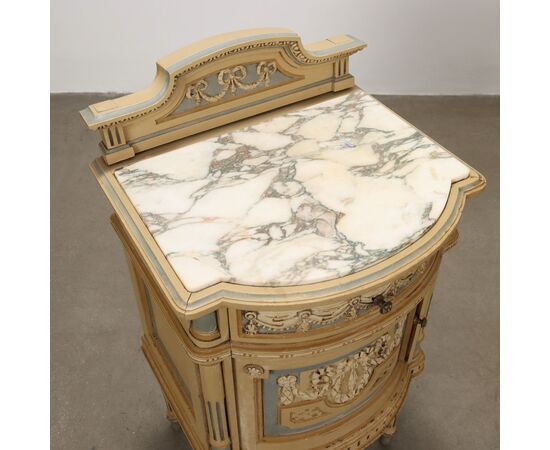 Coppia di Comodini in Stile Neoclassico Italia Metà XX Secolo