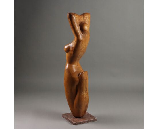 Nudo Femminile Scultura Lignea Francisco Orozco
