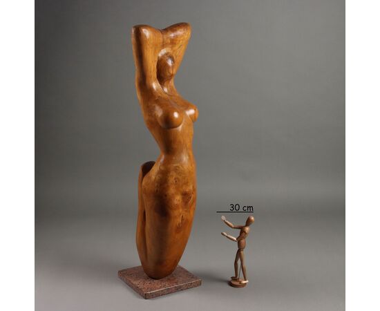 Nudo Femminile Scultura Lignea Francisco Orozco