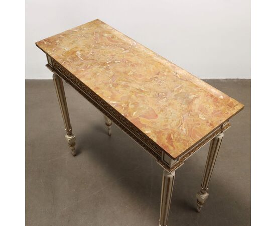 Coppia Consolle in Stile Neoclassico Italia Ultimo Quarto XIX Secolo