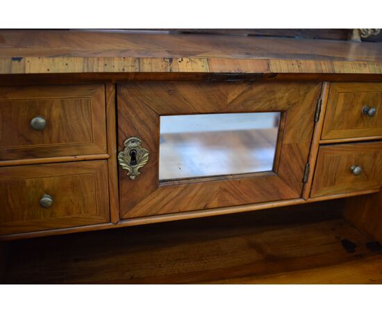 Ribalta lastronata in noce H 106 - 120x60