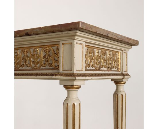 Coppia Consolle in Stile Neoclassico Italia Ultimo Quarto XIX Secolo