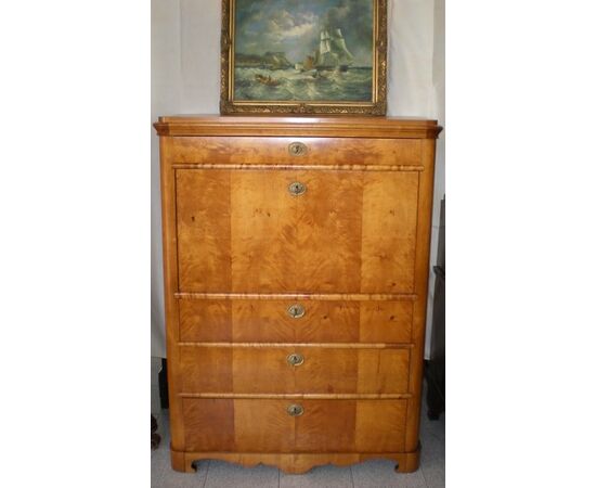 Secretaire Biedermeier H 145 - 108 x 48