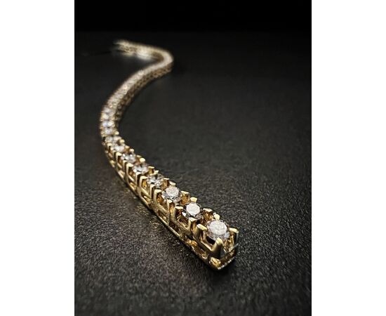 Bracciale  tennis  in  oro  giallo