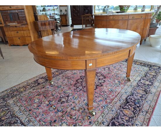 Tavolo ovale stile decò 79 - 164 x 135