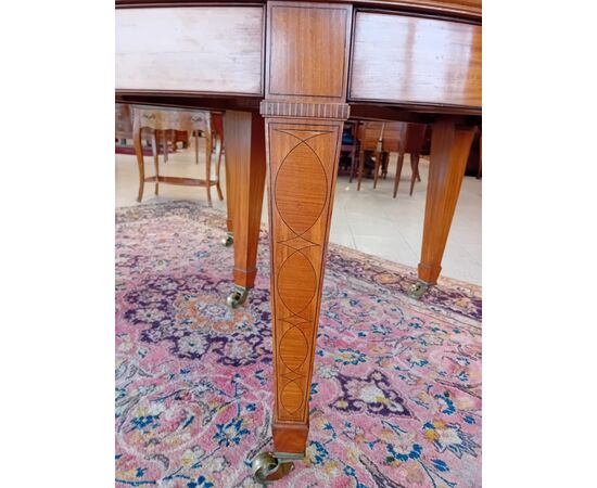 Tavolo ovale stile decò 79 - 164 x 135