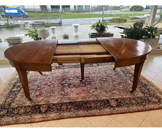 Tavolo ovale stile decò 79 - 164 x 135