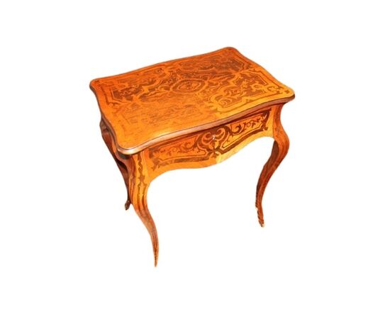 Toilette francese Stile Luigi XV del 1800 Riccamente intarsiata