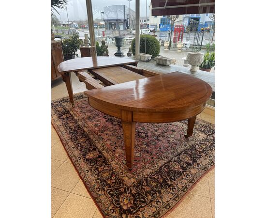 Tavolo ovale stile decò 79 - 164 x 135