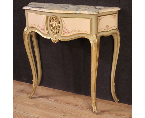 Console italiana laccata della metà del XX secolo