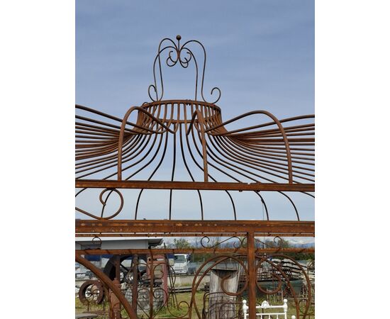 Gazebo quadrato in ferro H 380 402x402