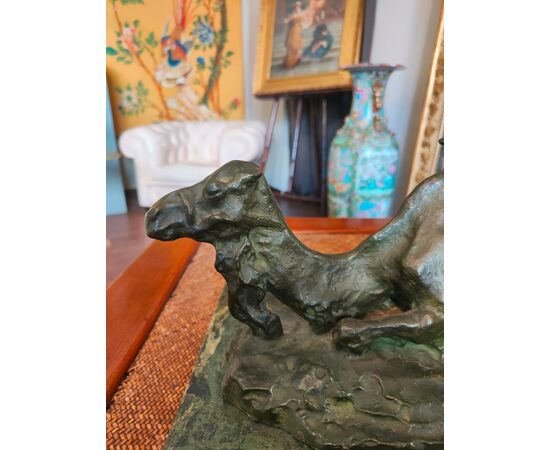 Scultura in bronzo Arabo a Cavallo,  Troubetzkoy