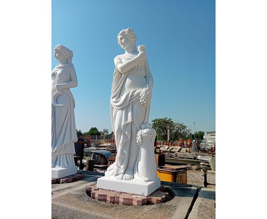 Statue quattro stagioni in marmo -Altezza 160 cm