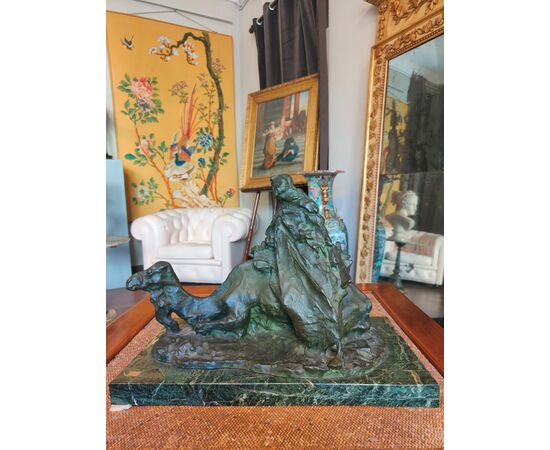 Scultura in bronzo Arabo a Cavallo,  Troubetzkoy