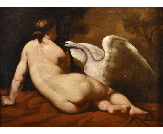 Leda e il cigno, Pittore francese del XVIII secolo