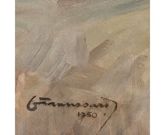 Dipinti Nudità Femminile, Quadri Di Nudi di Donna Vista Di Schiena, Olio Su Tela, Novecento. (QN651)