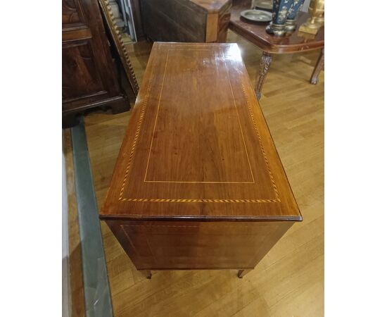 CASSETTONE NEOCLASSICO IN NOCE E CILIEGIO FINE XVIII SECOLO 