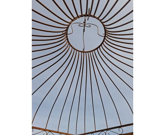 Gazebo quadrato in ferro H 380 402x402