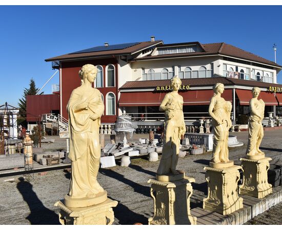 Statue quattro stagioni in ghisa H 240