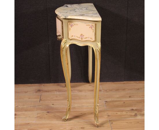 Console italiana laccata della metà del XX secolo