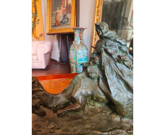 Scultura in bronzo Arabo a Cavallo,  Troubetzkoy