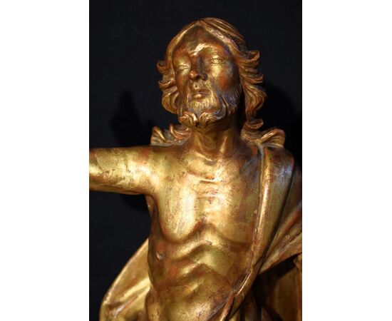 "Cristo Risorto" Scultura lignea dorata - VENDUTO