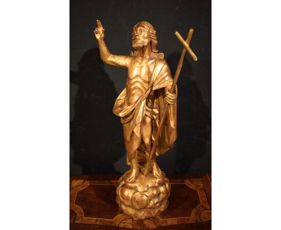 "Cristo Risorto" Scultura lignea dorata - VENDUTO