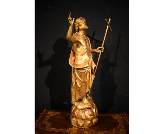 "Cristo Risorto" Scultura lignea dorata - VENDUTO
