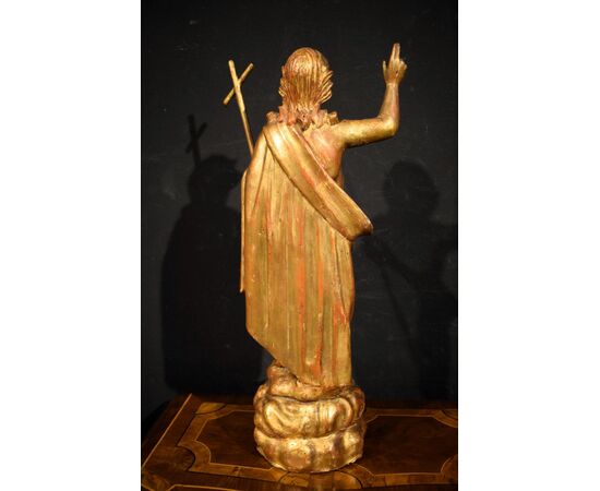"Cristo Risorto" Scultura lignea dorata - VENDUTO