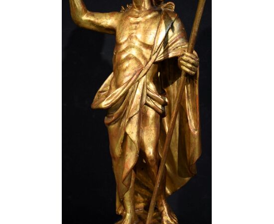"Cristo Risorto" Scultura lignea dorata - VENDUTO