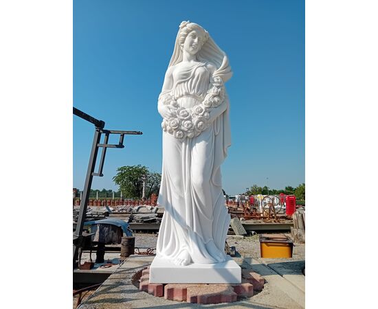 Statue quattro stagioni in marmo -Altezza 160 cm