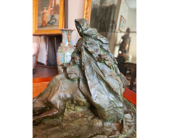 Scultura in bronzo Arabo a Cavallo,  Troubetzkoy