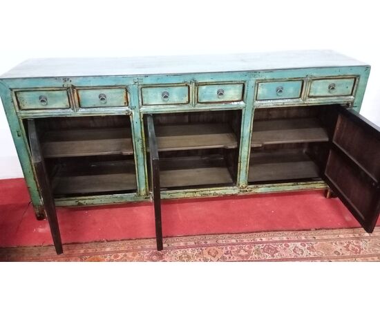 Credenza azzurro/verde