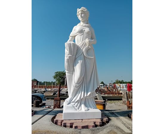 Statue quattro stagioni in marmo -Altezza 160 cm