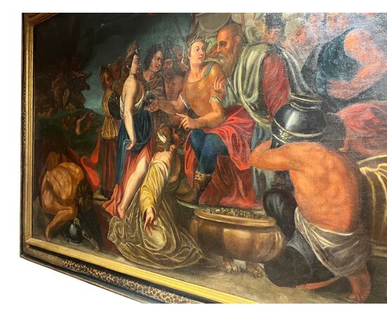 Grande dipinto storico XVIII secolo