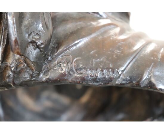Bronzo firmato, busto di giovane donna secolo XX PREZZO TRATTABILE