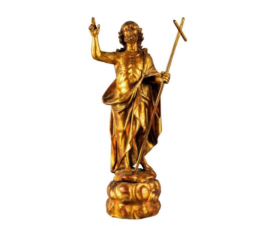 "Cristo Risorto" Scultura lignea dorata - VENDUTO