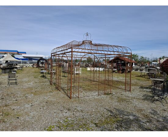 Gazebo quadrato in ferro H 380 402x402