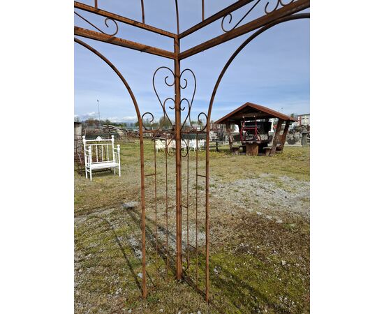 Gazebo quadrato in ferro H 380 402x402