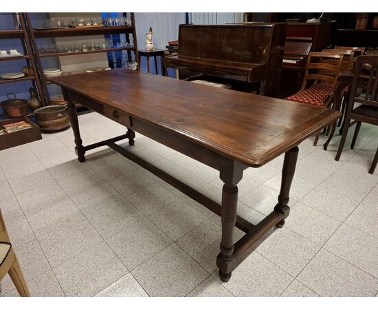 Tavolo fratino in noce H 79 210x75