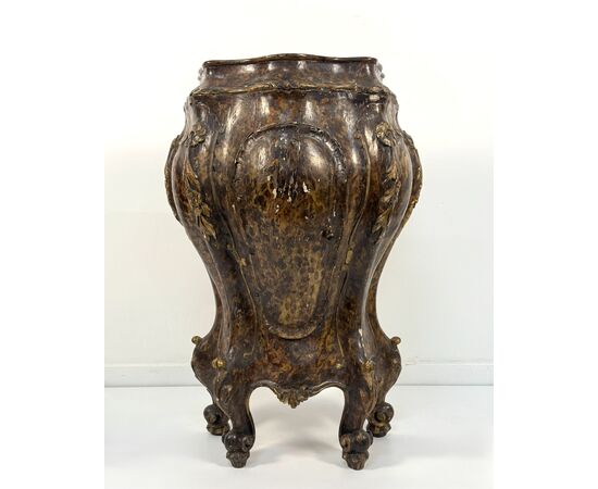 Comodino in legno laccato, Venezia, XIX secolo
