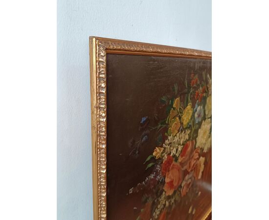 COPPIA DI DIPINTI CON FIORI PRIMI XIX SECOLO